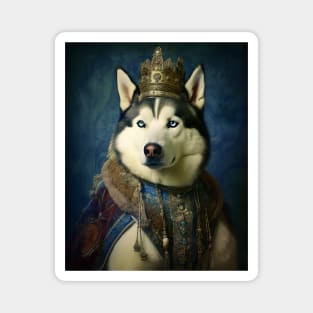 Siberian Husky The King Magnet