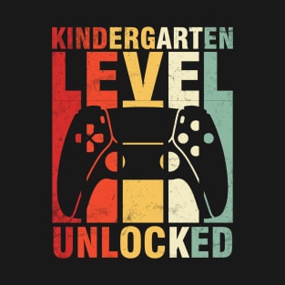 Gamer Student Kindergarten Level Unlocked Back To School Day T-Shirt