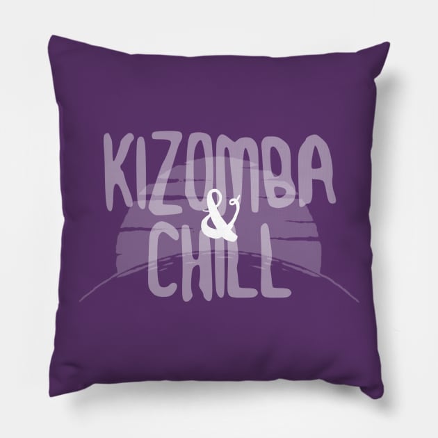 Kizomba & Chill. White edition. Pillow by bailopinto