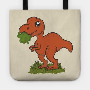 Shamrock dino st patricks day Tote