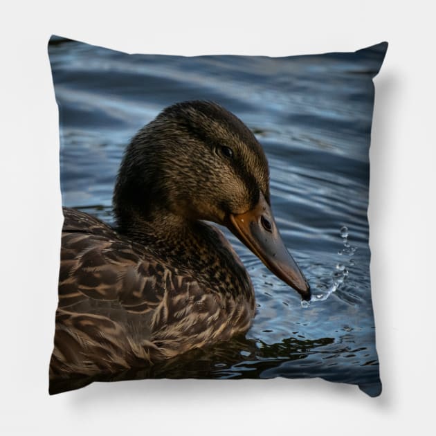 ducking funny Pillow by outlawalien