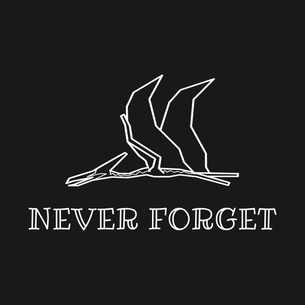 Never Forget Dinosaur Tee by AJSquad