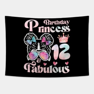 Cute Turning 12 years old tee 12th Birthday gift Birthday Gift Turning 12 years old 12th Birthday Princess Tee My 12th Birthday copy Tapestry