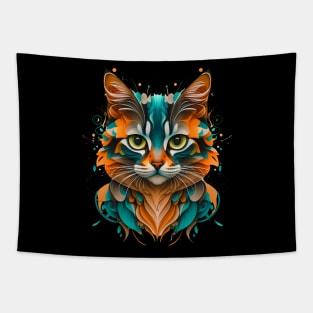 Wild Cat Abstract Art! Tapestry
