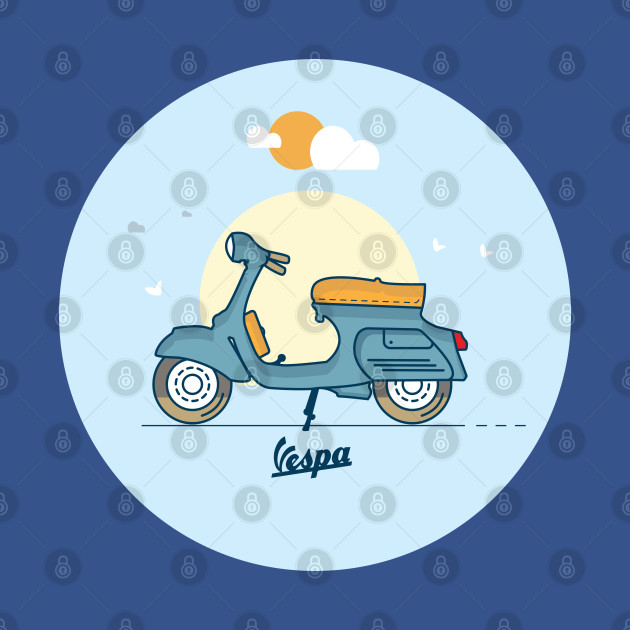 Vespa Vintage Blue by REGDYX