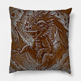 Old photo year of the dragon 2024 Pillow