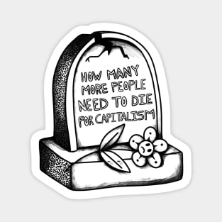 Capitalism is a killing machine Magnet