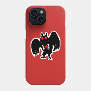 MOTHMAN buddy little baby mothman bae cute chibi Phone Case