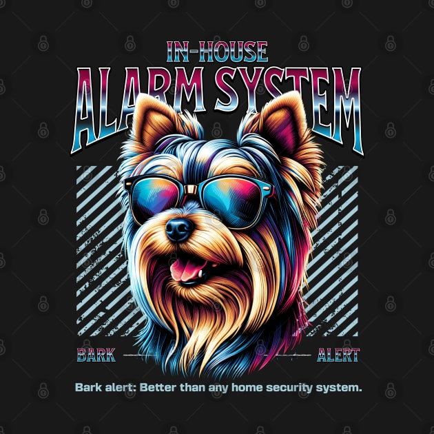 Bark Alert Yorkshire Terrier by Miami Neon Designs