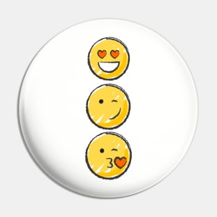 Love Emojis Pin