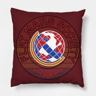 Flat Mars society Pillow