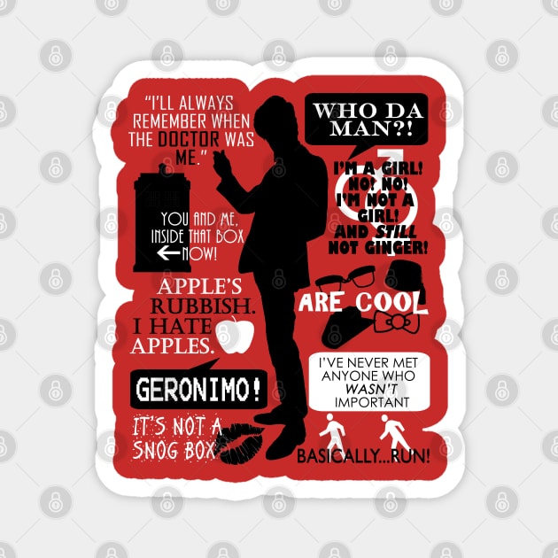 Doctor Who - 11th Doctor Quotes Magnet by Fantality