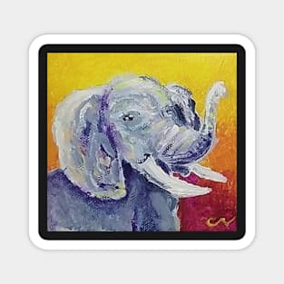 Elephant at Sunset I Magnet