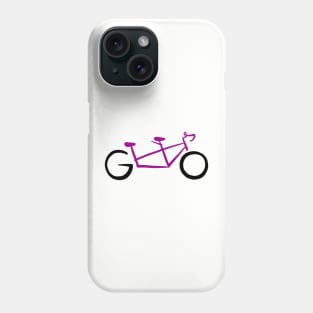 GO - fuchsia Phone Case