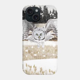 Great grey Owl Phone Case