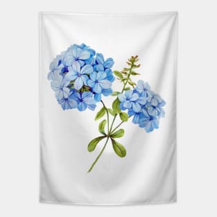 Watercolor botanical vintage Floral minimalist print- hydrangea Tapestry