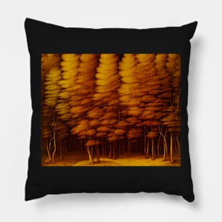 Autumn Forest Painting Pillow