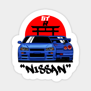 R34 JDM - japan car Magnet