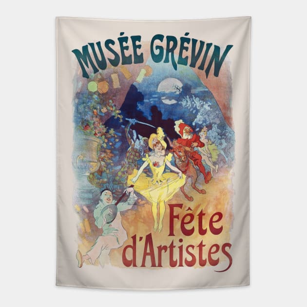 Art nouveau poster for Musee Grevin Tapestry by UndiscoveredWonders