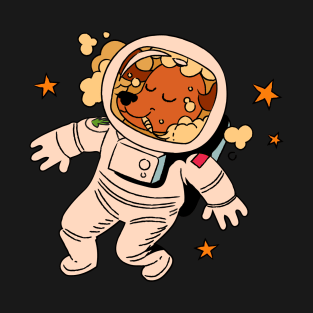 Stoned Astronaut Dog By BestPlanetBuyers T-Shirt