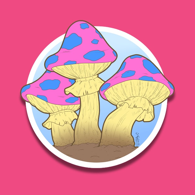 A Few Proud Mushrooms (Pansexual) by YPMG Arts