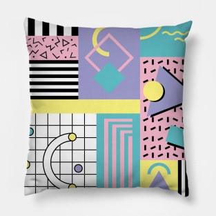 Memphis Pattern 72 / 80s Retro Pillow