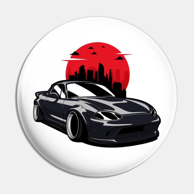 Black MX5 Miata JDM Pin by KaroCars