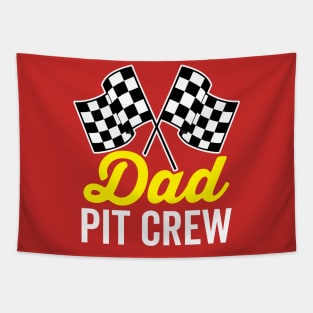 Dad Pit Crew Tapestry