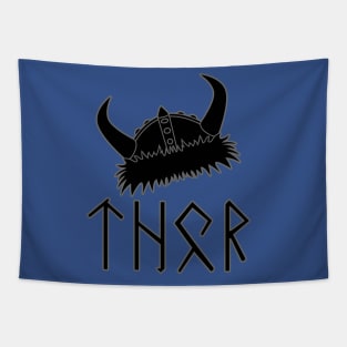 Thor Viking Horns Helmet Tapestry