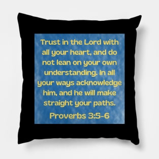 Bible Verse Proverbs 3:5-6 Pillow