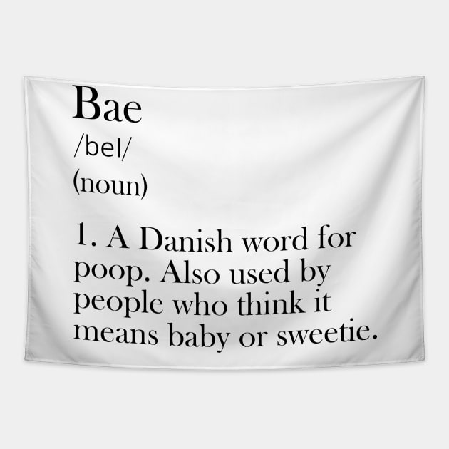 Bae - Funny Definiton Tapestry by olivergraham