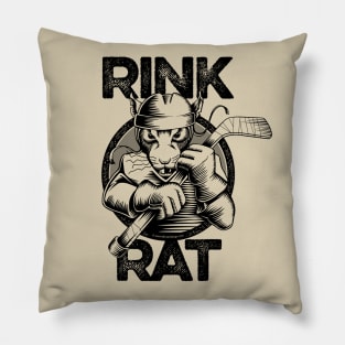 Hockey Rink Rat Pillow