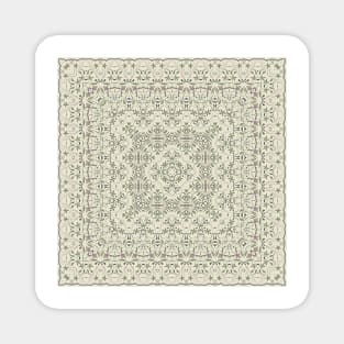 Bright square arabic ornate pattern Magnet