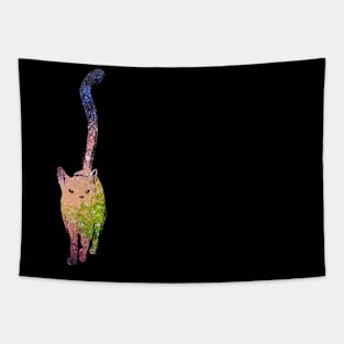 Galaxy Cat Nebula Double Exposure Number 1 Tapestry