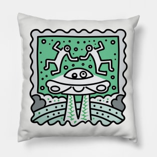 Keith Haring Inspired Alien connection Pillow