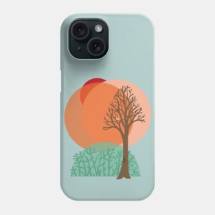 Bare Tree Sunset Winter Phone Case