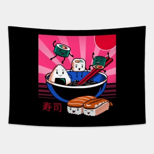 Sushi Retro Fun Tapestry