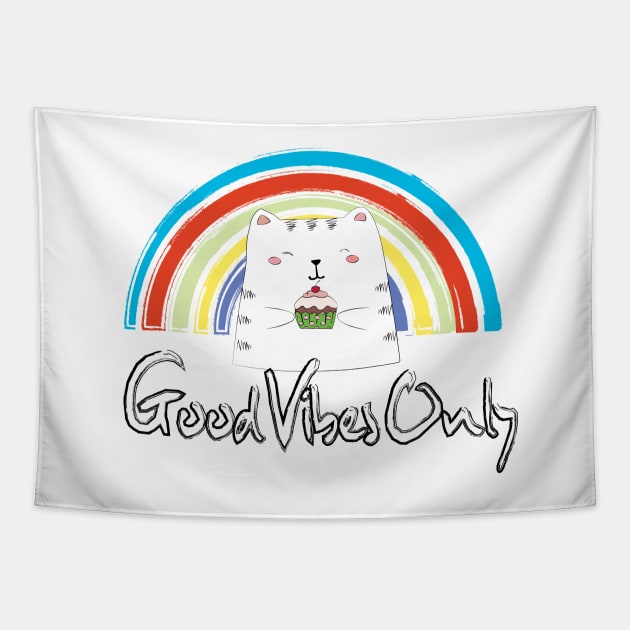 GOOD VIBES ONLY - Good Vibes Only Graffiti Tapestry by jaml-12