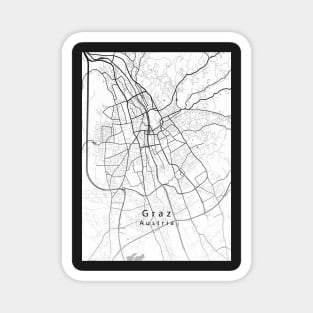 Graz Austria City Map Magnet