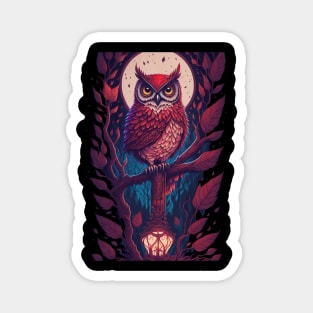 tarrot owl Magnet