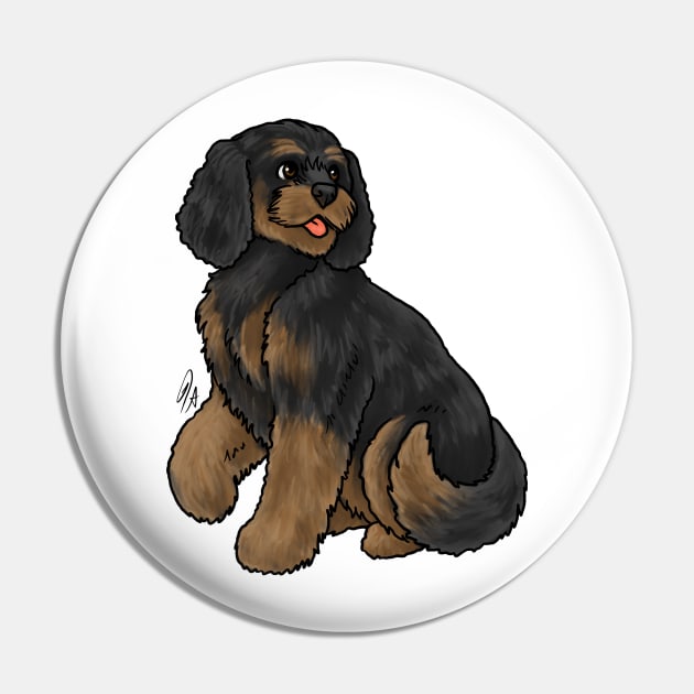 Dog - Cockapoo -  Black and Tan Pin by Jen's Dogs Custom Gifts and Designs