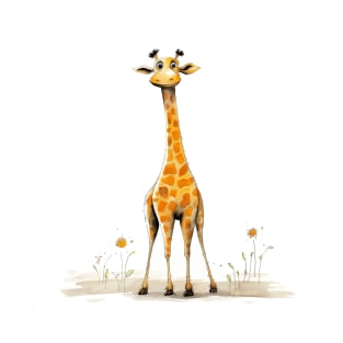 Cute Cartoon Giraffe T-Shirt