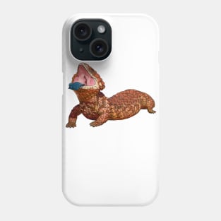 shingleback blue tongue skink Phone Case