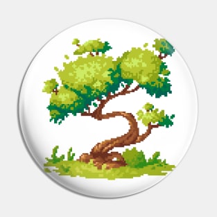 Pixel magical tree Pin