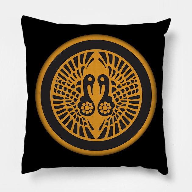 Ikko Ikki Rebellion Kamon Pillow by Takeda_Art