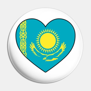 Heart - Kazakhstan Pin