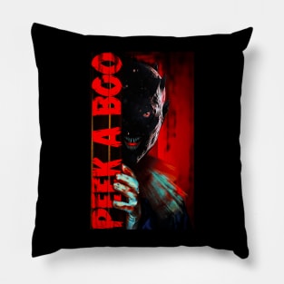 Peek A Boo Horror Spooky Pillow