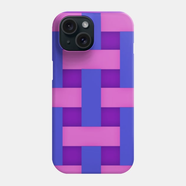 Bi Pride Weave Pattern Phone Case by nochi