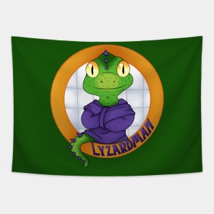 Lyzardman Logo Tapestry