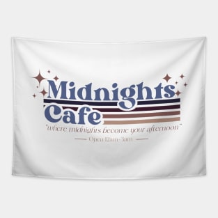 Midnight Cafe Retro Tapestry